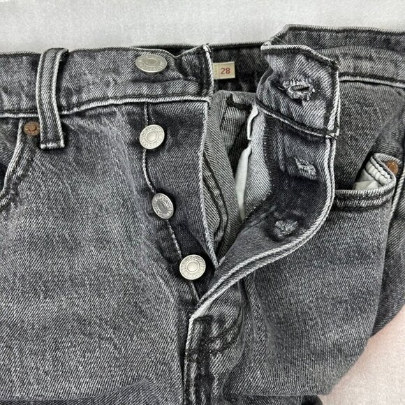 Levi's Icon Fit High Rise Premium Denim Washed Black - Picture 8 of 13